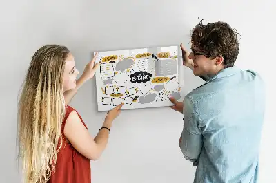 Schreib-Magnettafel für Neujahrsziele