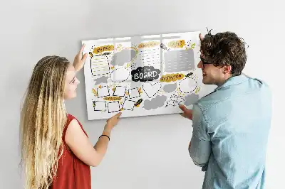 Schreib-Magnettafel für Neujahrsziele