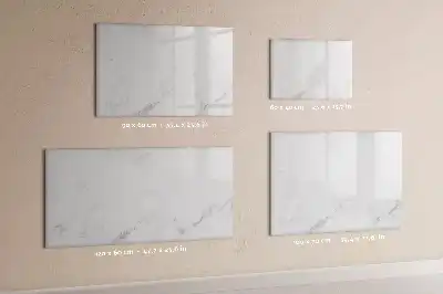 Beschreibbare Magnettafel in Marmoroptik