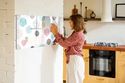 Schreib-Magnettafel mit geometrischem Muster