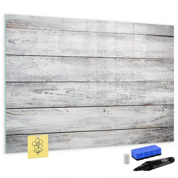 Beschreibbare Magnettafel mit bemalter Optik