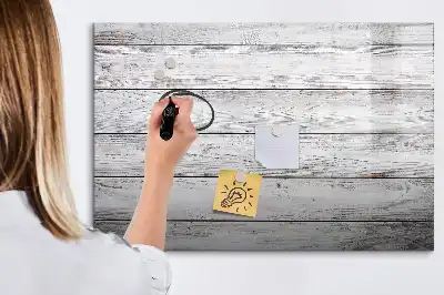 Beschreibbare Magnettafel mit bemalter Optik