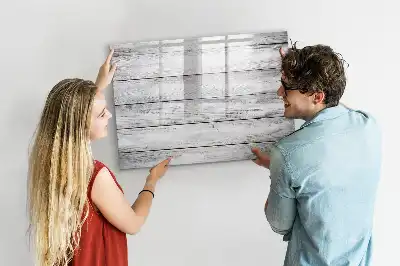 Beschreibbare Magnettafel mit bemalter Optik