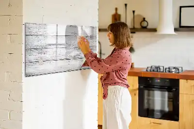 Beschreibbare Magnettafel mit bemalter Optik