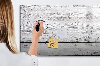 Beschreibbare Magnettafel mit bemalter Optik