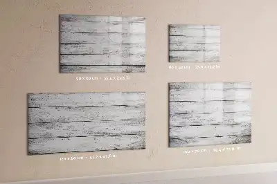 Beschreibbare Magnettafel mit bemalter Optik