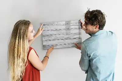 Beschreibbare Magnettafel mit bemalter Optik