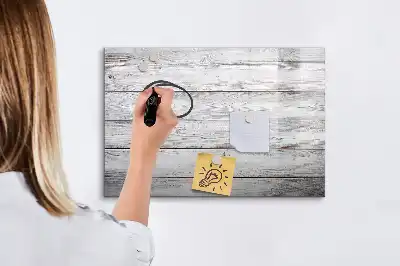 Beschreibbare Magnettafel mit bemalter Optik