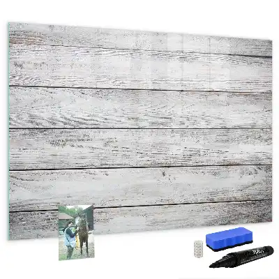 Beschreibbare Magnettafel mit bemalter Optik