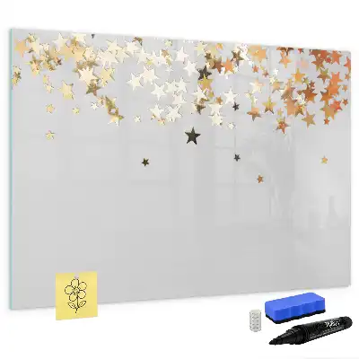 Schreib-Magnettafel mit Sternen-Design