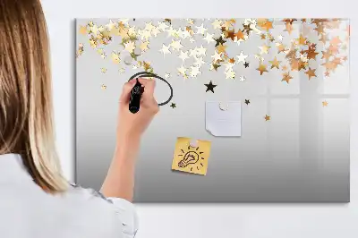 Schreib-Magnettafel mit Sternen-Design