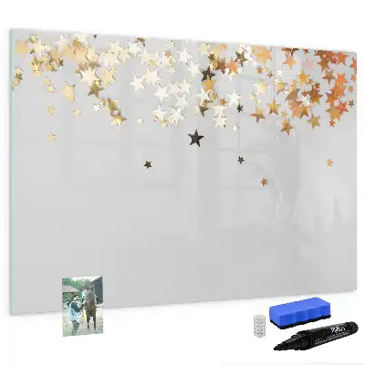 Schreib-Magnettafel mit Sternen-Design