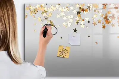 Schreib-Magnettafel mit Sternen-Design