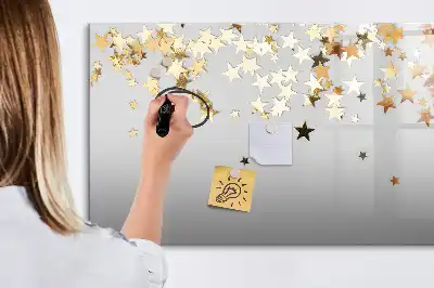 Schreib-Magnettafel mit Sternen-Design