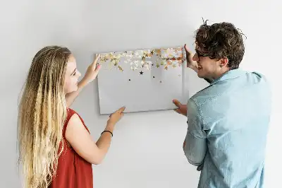 Schreib-Magnettafel mit Sternen-Design