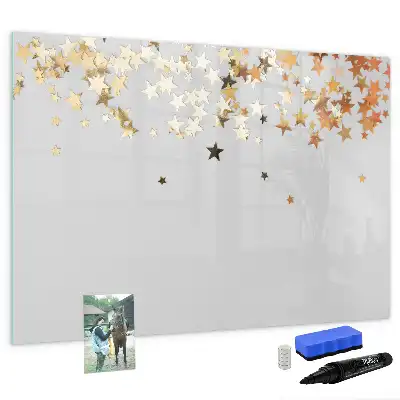 Schreib-Magnettafel mit Sternen-Design