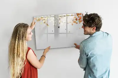 Schreib-Magnettafel mit Sternen-Design