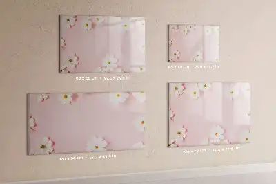 Beschreibbare Magnettafel mit Gänseblümchen-Motiv