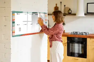 Schreib-Magnettafel als praktischer Retro-Wochenplaner