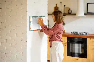 Schreib-Magnettafel als praktischer Retro-Wochenplaner