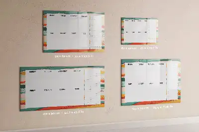 Schreib-Magnettafel als praktischer Retro-Wochenplaner
