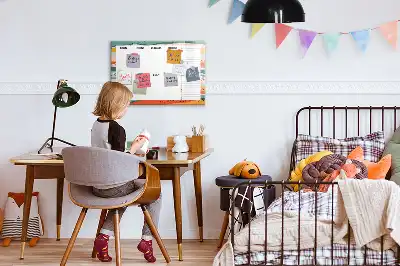 Schreib-Magnettafel als praktischer Retro-Wochenplaner