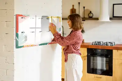 Beschreibbare Magnettafel als praktischer Wochenplaner