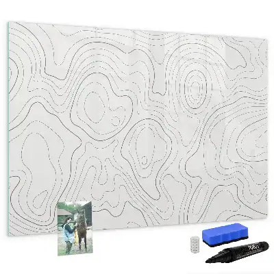 Schreib-Magnettafel Motiv Flecken-Abstraktion