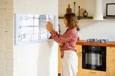 Beschreibbare Magnettafel für Geburtstagsnotizen