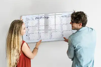 Beschreibbare Magnettafel für Geburtstagsnotizen