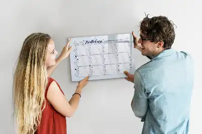 Beschreibbare Magnettafel für Geburtstagsnotizen
