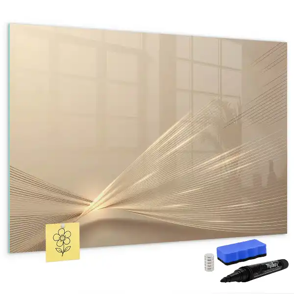Schreib-Magnettafel mit Motiv Abstraktes Licht