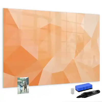 Beschreibbare Magnettafel mit Dreieck-Abstraktion