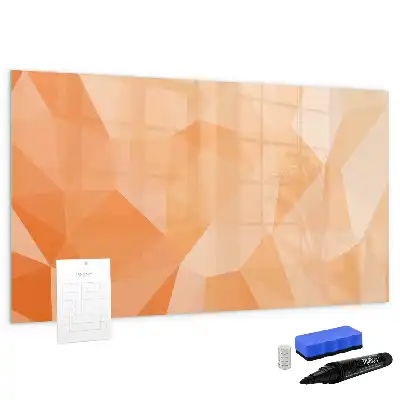 Beschreibbare Magnettafel mit Dreieck-Abstraktion