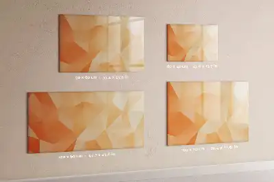 Beschreibbare Magnettafel mit Dreieck-Abstraktion