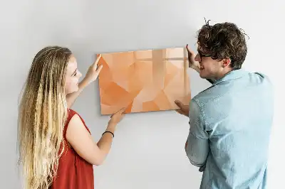 Beschreibbare Magnettafel mit Dreieck-Abstraktion