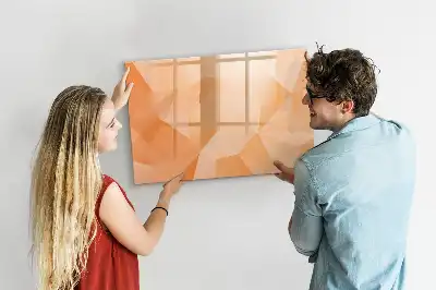 Beschreibbare Magnettafel mit Dreieck-Abstraktion