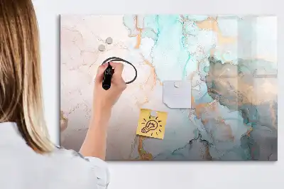 Schreib-Magnettafel mit abstraktem Motiv