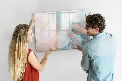 Schreib-Magnettafel mit abstraktem Motiv