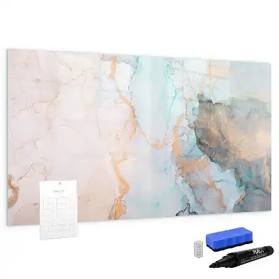 Schreib-Magnettafel mit abstraktem Motiv