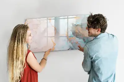 Schreib-Magnettafel mit abstraktem Motiv