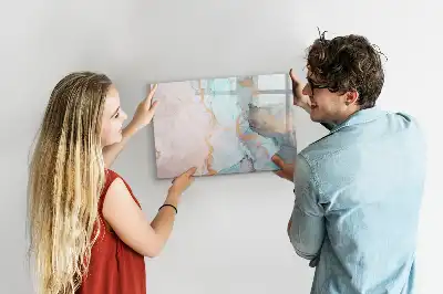 Schreib-Magnettafel mit abstraktem Motiv