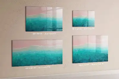 Schreib-Magnettafel mit Motiv Strand und Meer