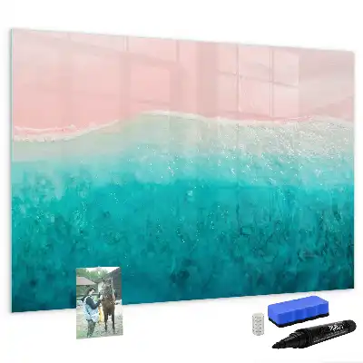 Schreib-Magnettafel mit Motiv Strand und Meer
