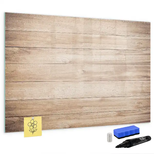Schreibmagnettafel mit Holzoptik