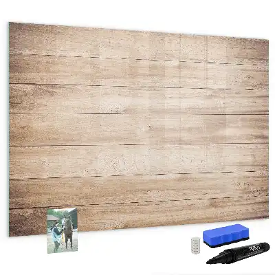 Schreibmagnettafel mit Holzoptik