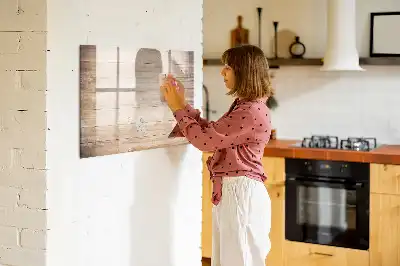 Schreibmagnettafel mit Holzoptik