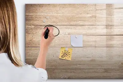 Schreibmagnettafel mit Holzoptik