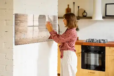 Schreibmagnettafel mit Holzoptik