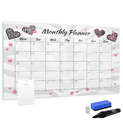 Schreib-Magnettafel eleganter Monatsplaner